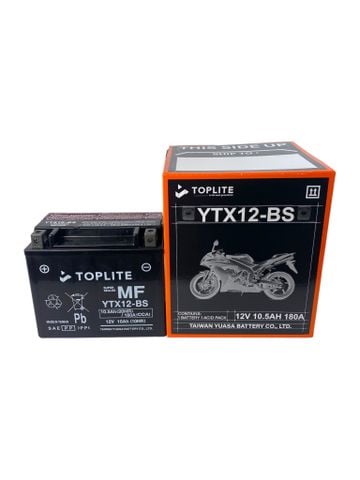 Ắc Quy Moto PKL Toplite YT12B-BS 12V-10Ah (HÀNG NGOẠI NHẬP)