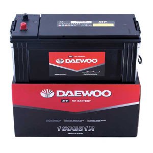 Bình ắc quy tàu thuyền Daewoo 160G51R 12V – 150AH (HÀNG NHẬP KHẨU)